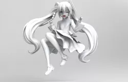 Hatsune Miku 3D print model