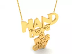 Have a nice day pendant 3dm render detail 3D print model
