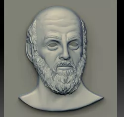 Hippocrates relief  cnc  3D print model