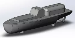 Japanese Row boat and Utility or Secretary boat for 3D printing 3D print model