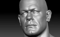 John Cena Bust 3D print model