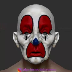 Joker Henchmen Dark Knight Clown Mask  3D print model