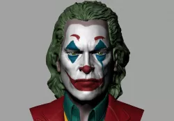 Joker - Joaquin Phoenix Bust 3D print model - 2019 3D print model
