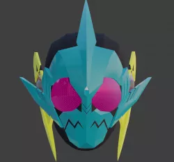 Kamen Rider Zero one Biting Shark Mask 3D print model