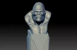 King Kong bust 3D print model