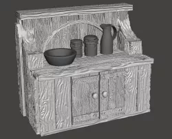 Kitchen Cabinet 3D print model