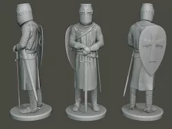 Knight Templar Stand T1 3D print model