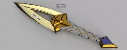 LEAGUE OF LEGENDS AKALI DAGGER KDA 3D print model