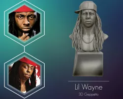 Lil Wayne  3D printable model 3D print model