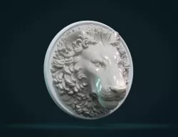Lion Head 3D print model