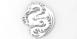 logos - dragon 3D print model