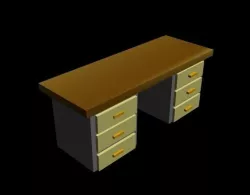 Low Poly Desk Low-poly  3D print model