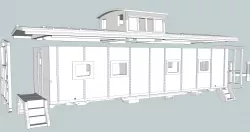 M5 Caboose N Scale SCL 3D print model