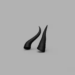 Maleficent Style Horns 3D print model
