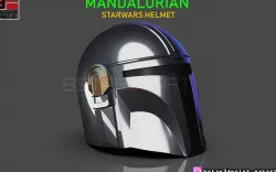 MANDALORIAN HELMET - STAR WARS movie 2019 3D print model
