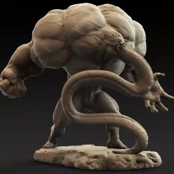 Marvel Spiderman Venom Statue 3D print model