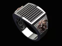 Medusa Versace Men Ring 3D print model