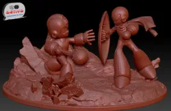 Megaman vs Protoman 3D print model