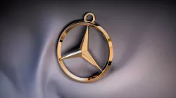 Mercedes keychain 3D print model