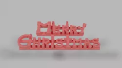 MERRY CHRISTMAS 3D print model
