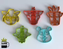 MOLDE CORTANTE PARA GALLETAS FONDANT CRASH BANDICOOT 3D print model