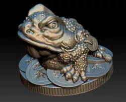 Money Frog - Jin Chan - statuette - 2019 3D print model