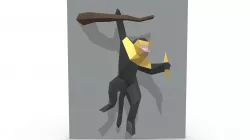 Monkey figure 3D print model