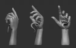 Monster Hand 3D print model