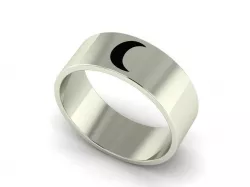 Moon Band Ring  3D print model