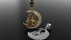 mosque pendant 1920 3D print model