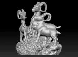 Mountain Goat  3D print model