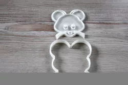 Mouse face 3D print model