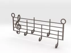 Music Keys Hanger 3D print model