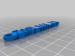My Customized Message Keychain