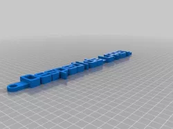 My Customized Message Keychain