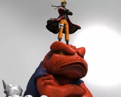 naruto - gamakichi 3D print model