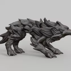 Needle Wolf 3D print model