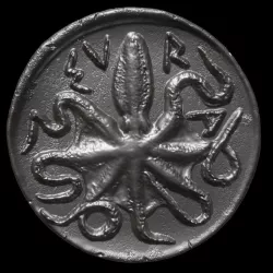 Octopus Coin-Silver Litra 3D print model