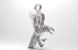 Odin raven pendant 3D print model