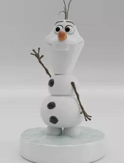 Olaf from FROZEN Snowman 3D print model