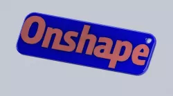 Onshape Key Fob 3D print model