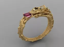 ouroboros  ring 3D print model