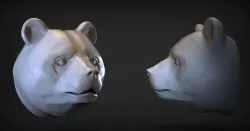 Panda head  3D print model