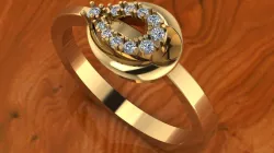 pear design ring 3D print model