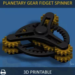 Planetary Gear Fidget Spinner 3D print model