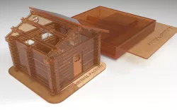  Plastic house prefabricated 3D print model