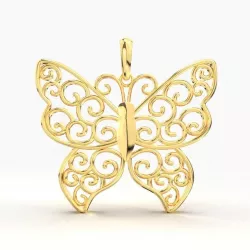 Plum Judy Butterfly Pendant 3D print model