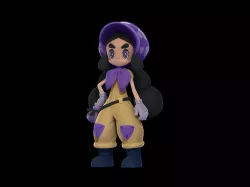 Pokemon trainer Hapu 3D print model