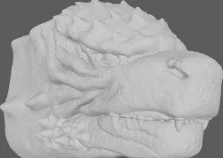 Printable Godzilla Head 3D print model