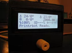 Printrbot compatable LCD Display with case.